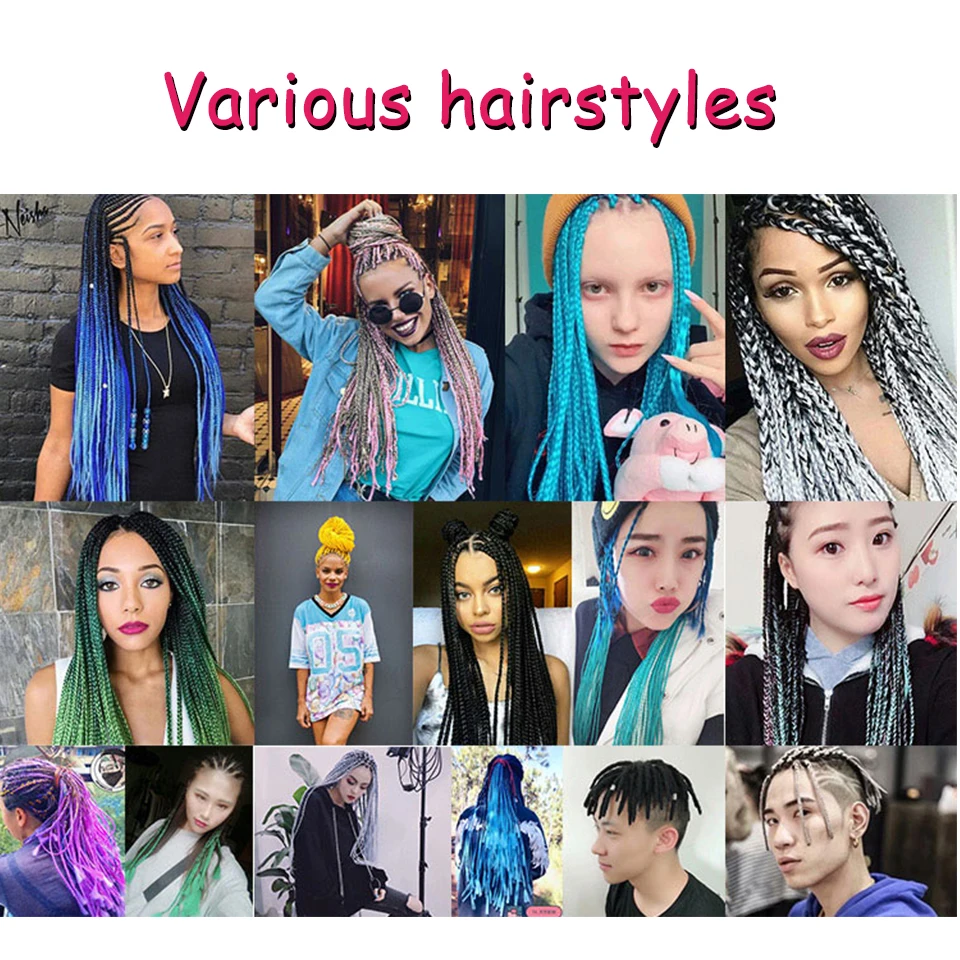 Косички с Омбре косички для наращивания волос 100 г/упак. 24 дюйма розовые