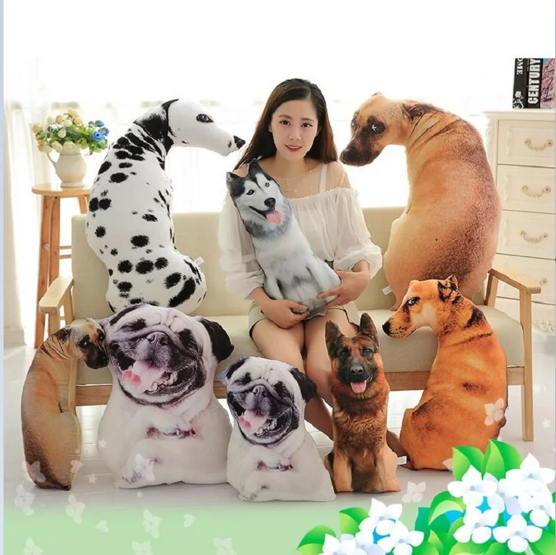 Милая креативная плюшевая подушка Dalmatian съемная офисная Подушка имитация собак