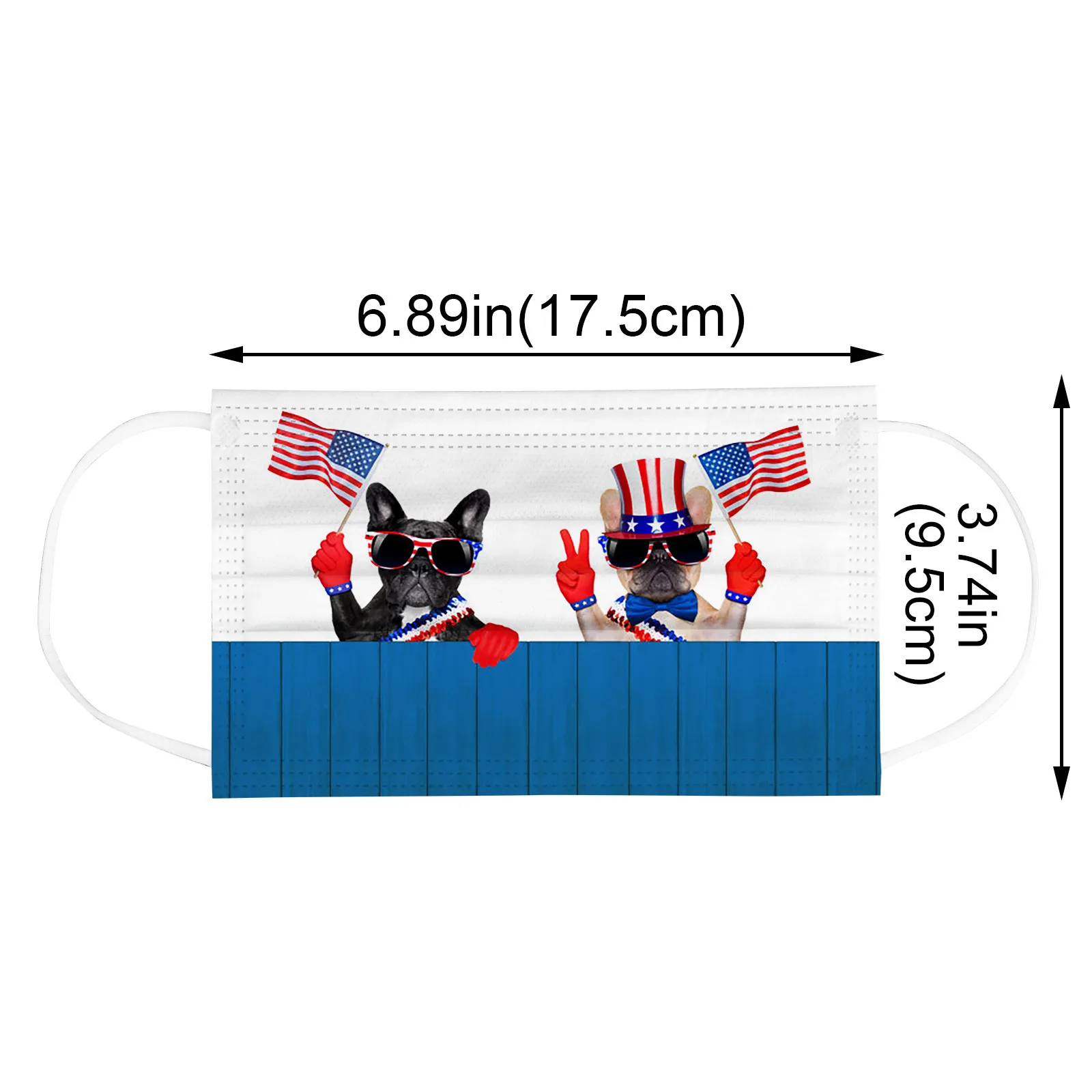 

Headband mascarillas masque Adult Mask Independence Day Printing Disposable Face Mask Industrial 3Ply maske #