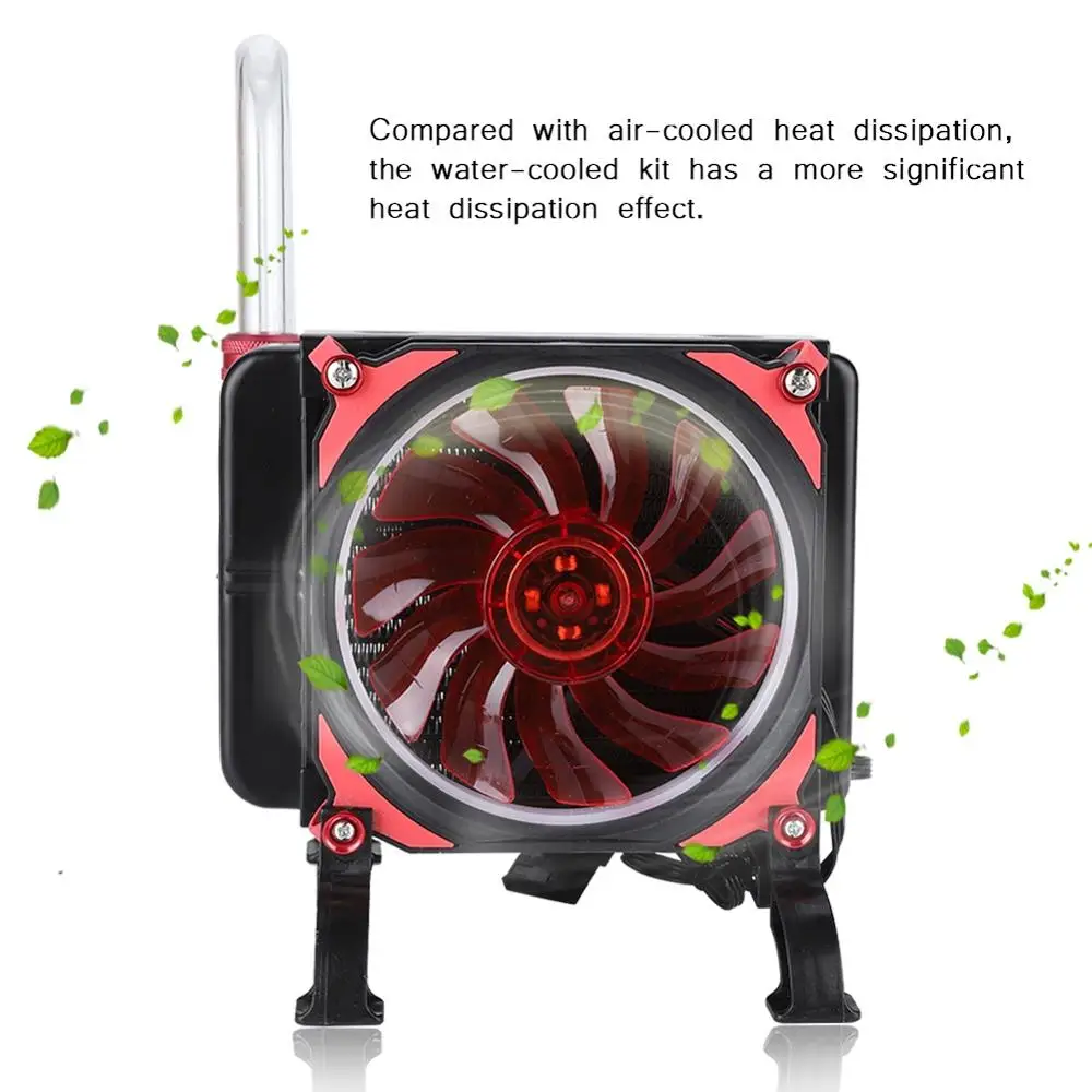 DIY PC Water Cooling Kit Liquid Computer Water-cooled Suit 120*120*25mm Fan Integrated Pump G1/4 Thread Row | Компьютеры и офис