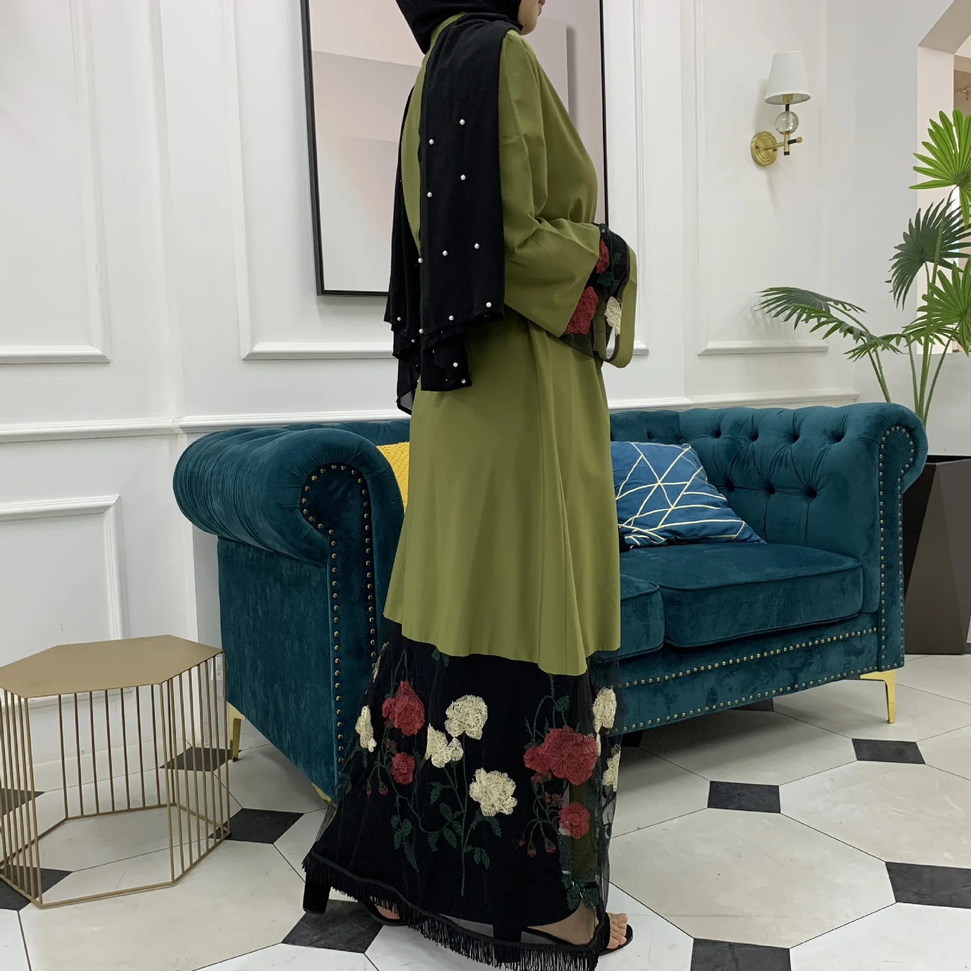 Одежда Caftan турецкий мусульманский модный кардиган мусульманские Абайи для