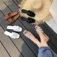women brand slippers summer slides open toe flat casual shoes leisure sandal female beach flip flops
