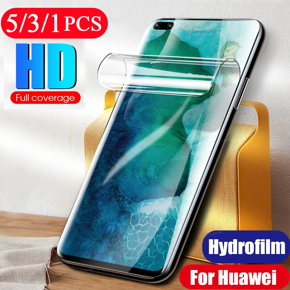 

5/3/1Pcs for huawei honor 20 20s 20i view 30 pro plus lite 30s 30i hydrogel film v30 screen protector phone protective Not Glass