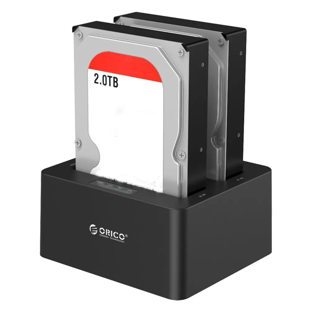 ORICO USB 3 0 для жесткого диска с интерфейсом SATA чехол Dual Bay внешний жесткий диск Док