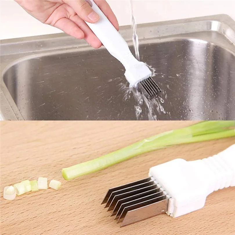 3PCS Metal Shallot Shredder Cutter Spring Machine Vegetable Tool Kitchen Supply #4D03 | Дом и сад