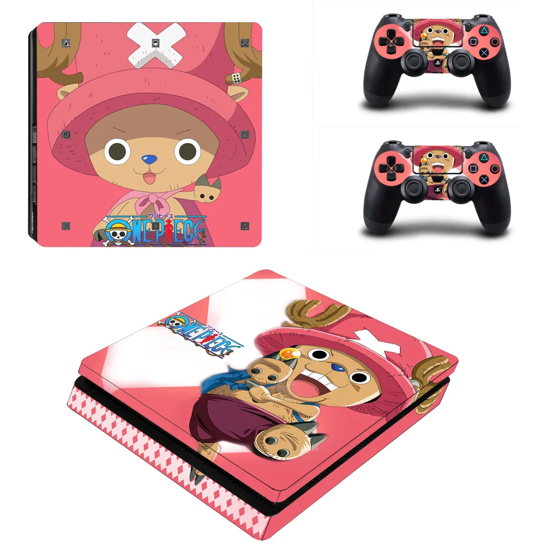 Аниме One Piece PS4 Slim Decal защитная обложка наклейка для Console & наклейки на регулятор