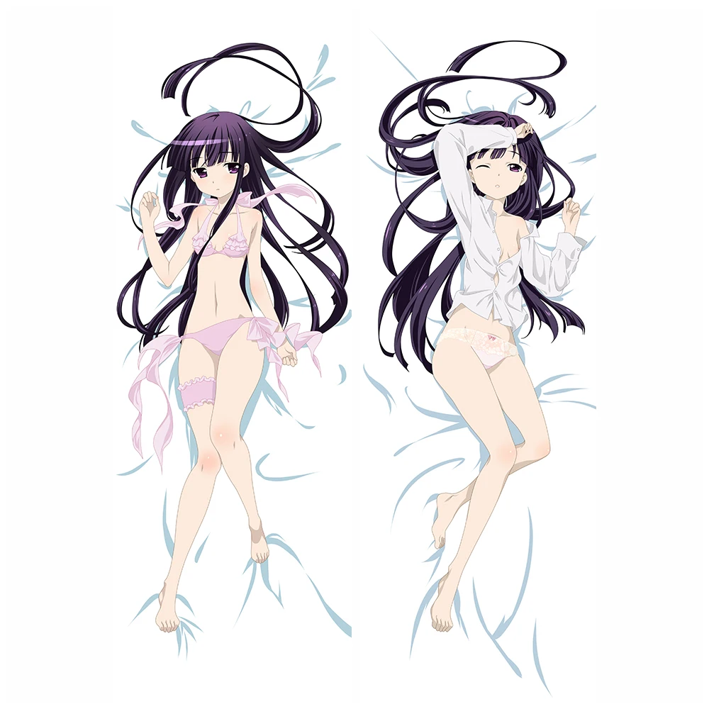 

Coscase Japanese Anime Dakimakura Body Pillow Cover Case Inu x Boku SS Shirakiin Ririchiyo Hugging Body Pillowcase