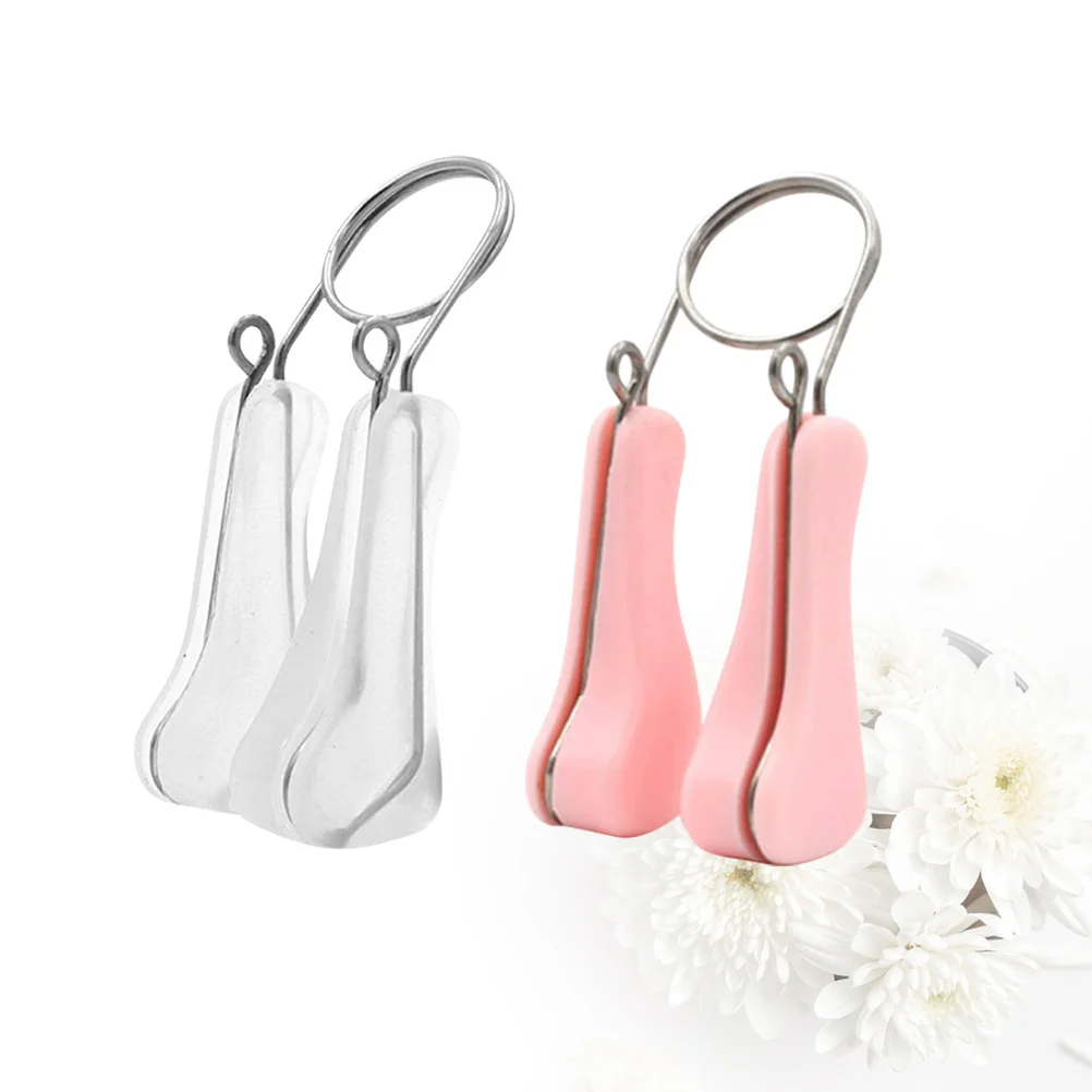 

2pcs Nose Lifting Shaping Shaper Straightening Bridge Corrector Beauty Tool for Girls Ladies (White+Pink)