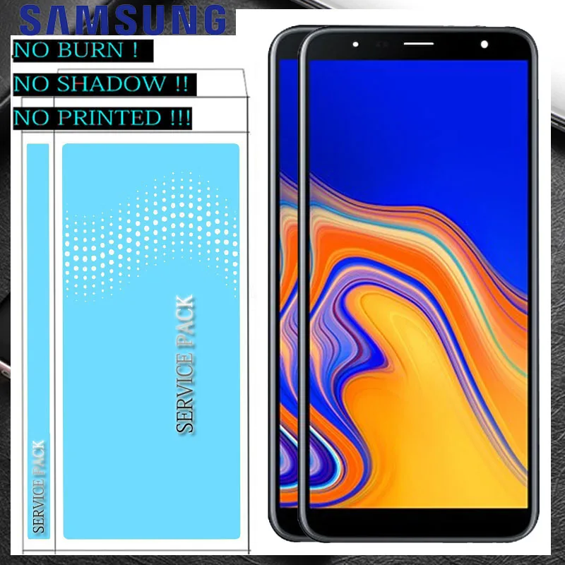 Тестирование 6,0 ''ЖК-дисплей для SAMSUNG J4 Plus J4+ Дисплей J415 J415 J415F J415FN J4 Plus кодирующий преобразователь сенсорного экрана в сборе
