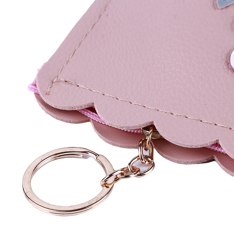 

Unisex Cute Flower Coin Purse Card Key Mini Purse Pouch Canvas Bag Small Zipper Coin Purse Card Holder Wallet