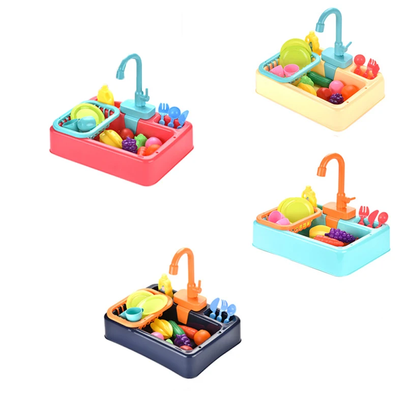 Имитация игрушки для мытья посуды муляж игровой домик мини кухня электрическая