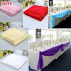 5 м10 м Свадебный декор настольная дорожка украшение пряжа рулон Кристалл Тюль органза чистая марля элемент Casamento сувениры Поставки 5z