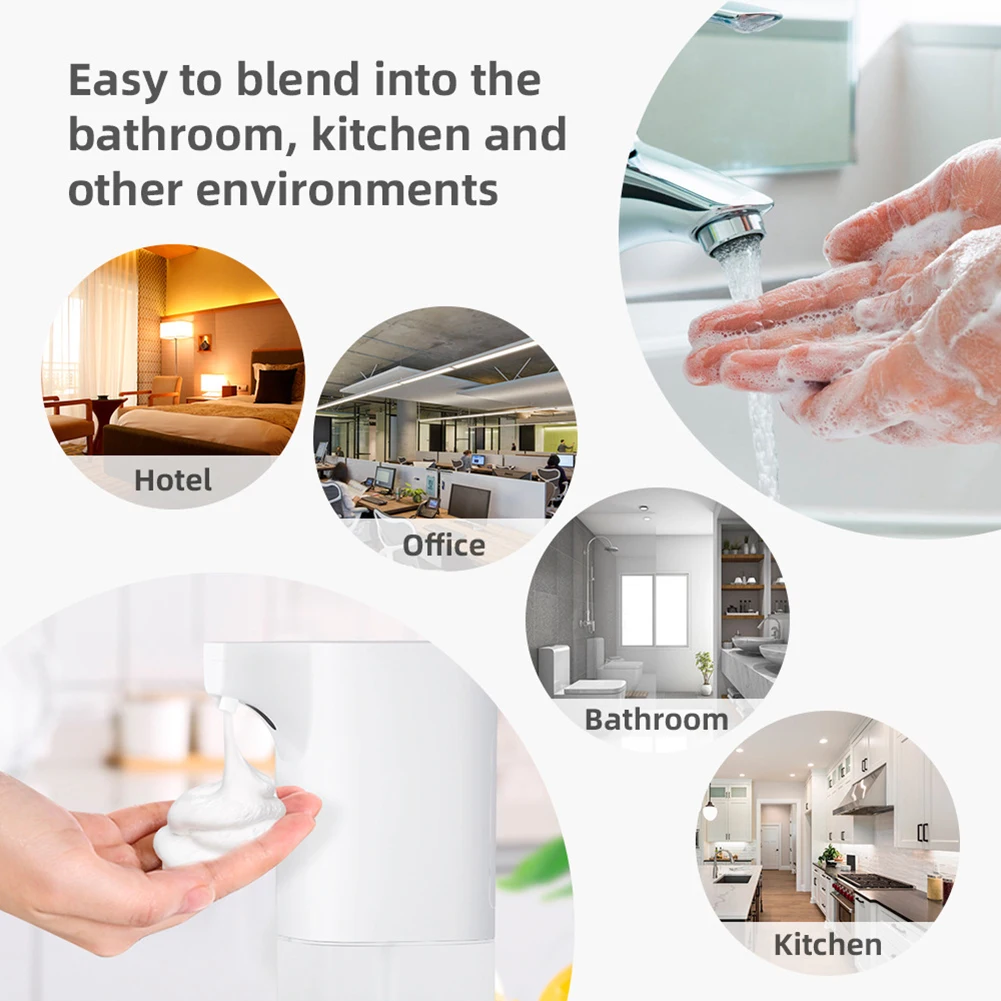 

Automatic Foam Soap Dispenser Bathroom Smart Sensor Foam Soap Dispenser Touchless Infrared Induction Hand Washing Sanitizer Pump