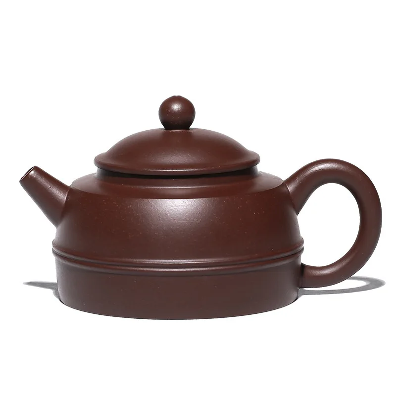 

Hundred Believe Dark-red Enameled Pottery Teapot Yixing Gift Raw Ore Purple And Zhu Mud Plinth Kettle Competitive Products Of