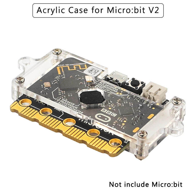 

Micro:bit V2 Transparent Case for BBC Micro:bit V2 Board Clear Shell