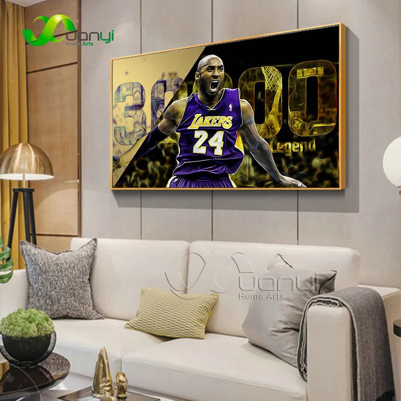 Супер звезда Kobe Bryant рисунок Холст плакат и принты живопись для дома Куадрос