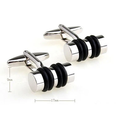 

Luxury shirt Black cufflink for mens Brand cuff buttons cuff links High Quality Silvery abotoaduras Jewelry