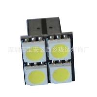 factory direct sale automobile led lamp decoding t10 5050 4smd canbus led width light reading lamp car accessories