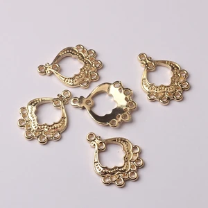 Подвески из золотого цинкового сплава в форме капли воды, подвески-соединители, 10 шт.лот для изготовления ювелирных изделий сделай сам, серьги с кисточками, фурнитура