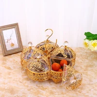 home large fruit plate living room light luxury creative high end fruit plate net red multi grid candy dried fruit plate2022