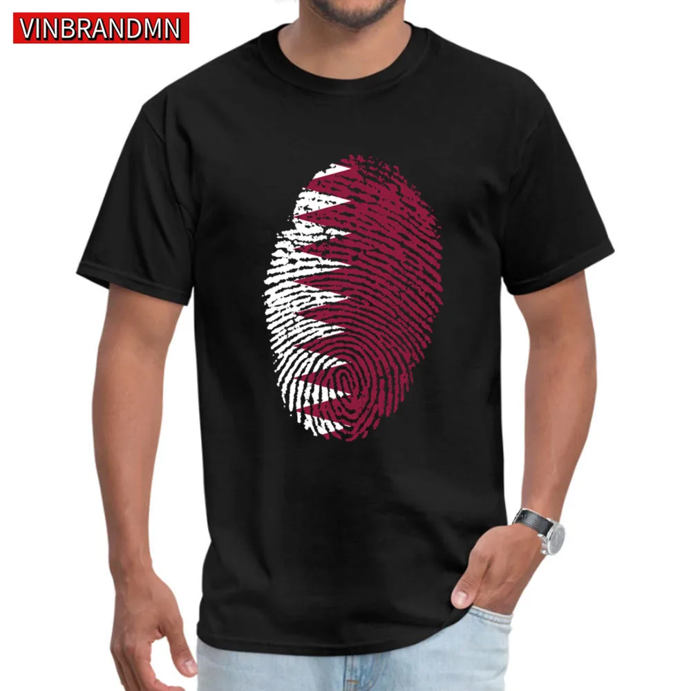 Qatar Flag/футболка с отпечатком пальца стильная футболка для взрослых забавная