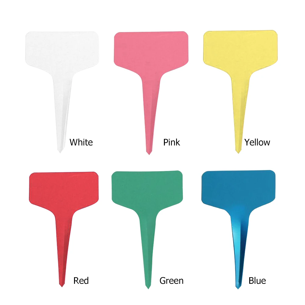 

100 pcs Classic T-Type Gardening Label Plant Flower Marker Insert Tag Identification Tool Outdoor Garden Supplies Parts