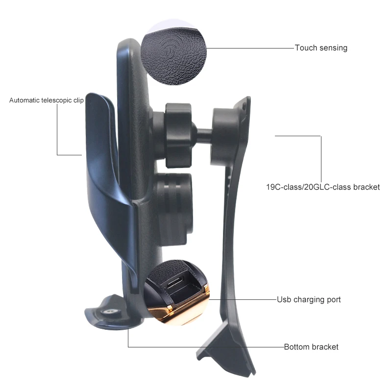 car mobile phone holder for mercedes benz c glc class w205 20152020 c180 c200 c220 glc250 charging bracket accessories free global shipping