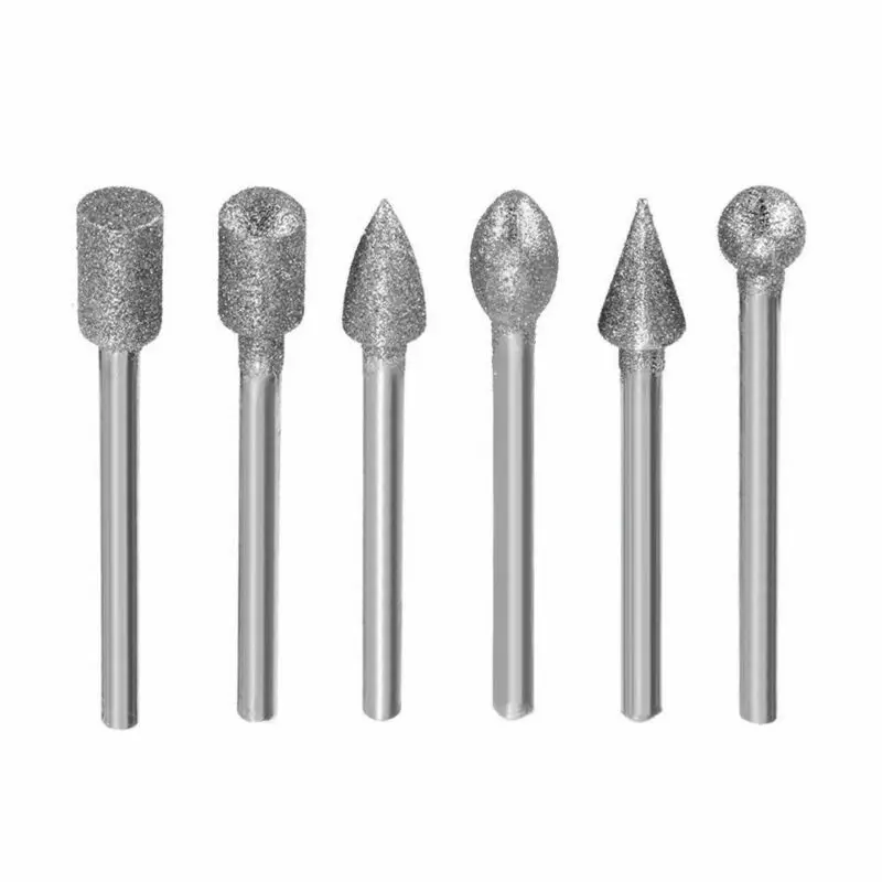 

20/Pcs 3mm Emery Grinding Cutting Head For Rotary Tools Durable Shank Diamond Burr Bit Cut Engraving Carving Rotary Drill Bits