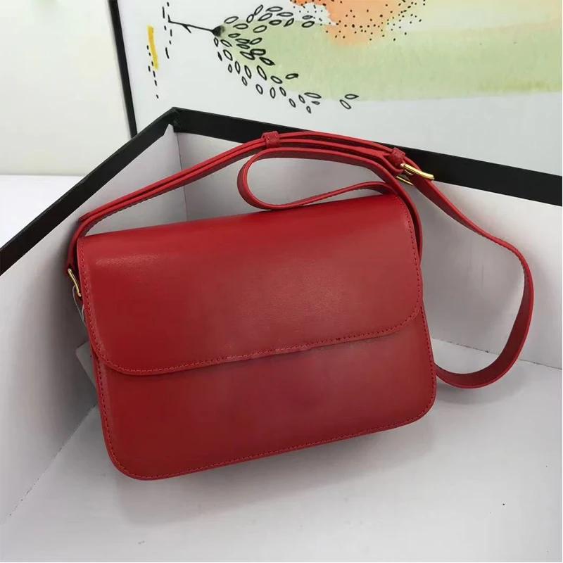 

New leather cross-body bag for women summer 2021 one-shoulder small square bag