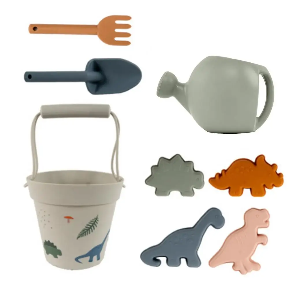 

8Pcs Beach Toy Set Kids Beach Sand Toys Portable Beach Playset Summer Toys for Beach Play Sand Water Game Play Cart