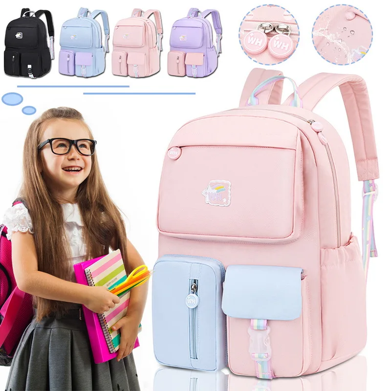 

Cartoons Pony School Bags For Teenager Girls 2 Size Rainbow School Backpack Suitable For Grades 1-6 Women Backpacks Schoolbags