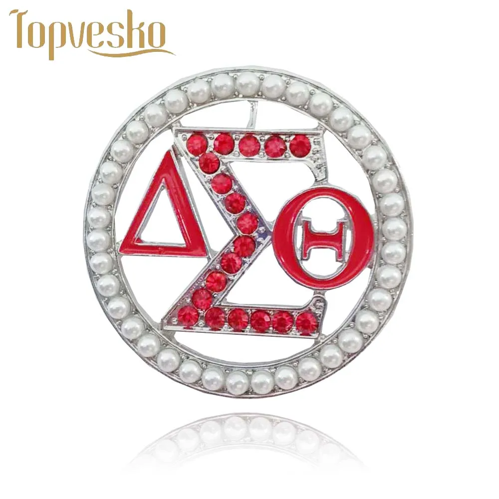 Pureple цветок DST AEO Delta Sigma Theta брошь с жемчугом Женский Ювелирные изделия