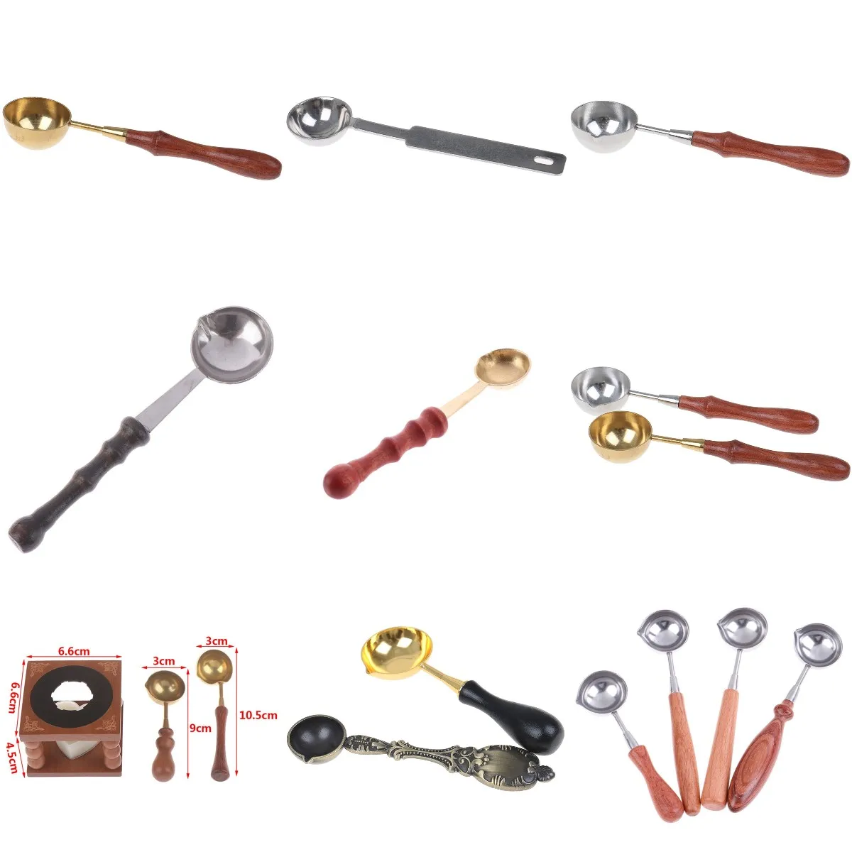 

Stove Pot Wax Spoon For Wax Seal Stamp Greeting Card Wax Seal Beads Sticks Warmer Melting Glue Furnace Tool Melting Furnace