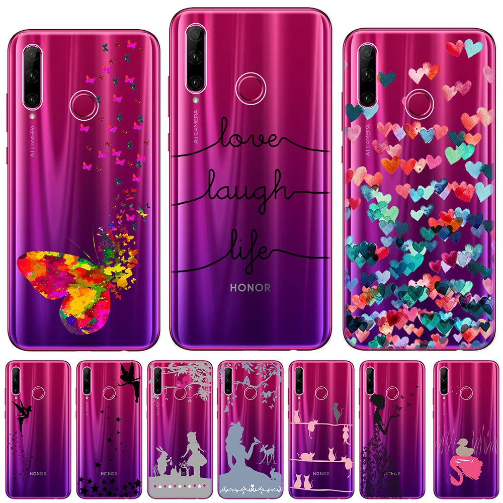 Чехол для Huawei Mate 30 20 Lite Honor 9 10 Pro 10i 8X 8C 9X любовь смех жизнь Бабочка мягкий