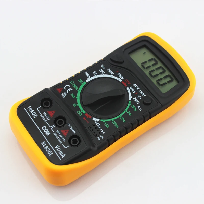 AC/DC Ammeter Voltmeter Handheld Digital Multimeter Portable Ohm Voltage Tester Meter Multimetro LCD Backlight | Инструменты