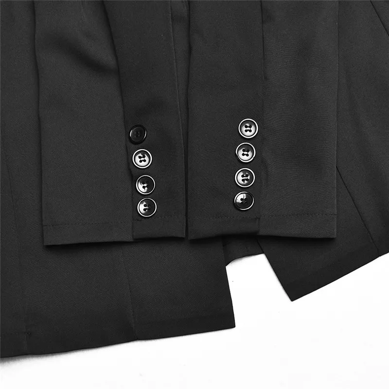 

Sibybo Winter Women Two Piece Outfits 2020 Turn-down Collar Buttons Coats And Wide Legs Pants Suit Elegant Ladies Office Suits