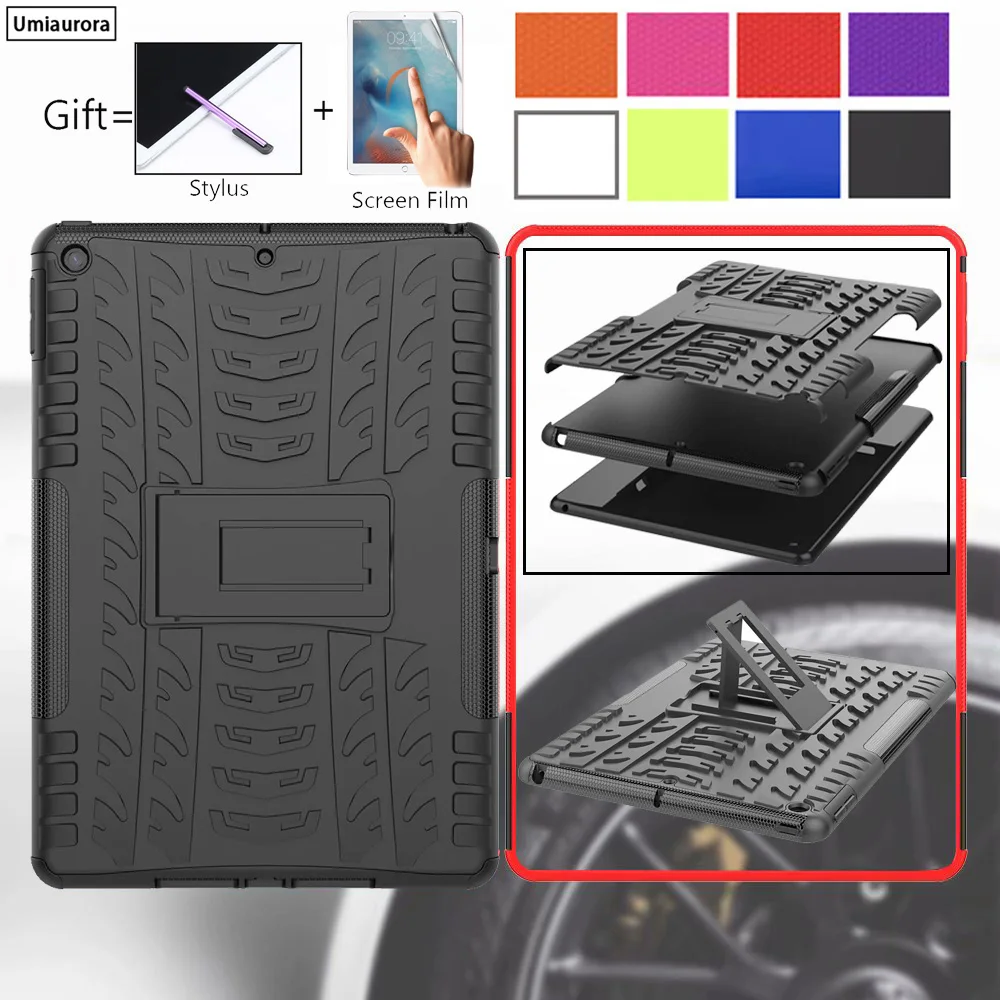Чехол для iPad Air 9 7 2017 2018 Mini 1 2 3 4 5 Heavy Duty Armor Hybrid противоударный силиконовый Жесткий