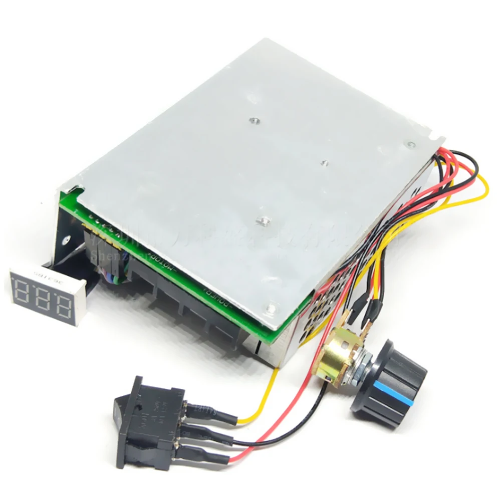 

1 pcs Digital Display 0~100% adjustable DC 10-50V 40A DC Motor Speed Controller PWM 12V 24V 48V 2000W MAX 60A Reversible