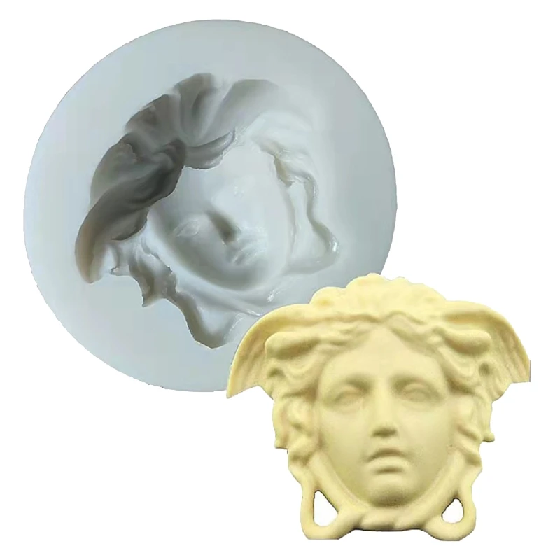 

Goddess Head Decorations Resin Mold Aromatherapy Plaster Candle Silicone Mould