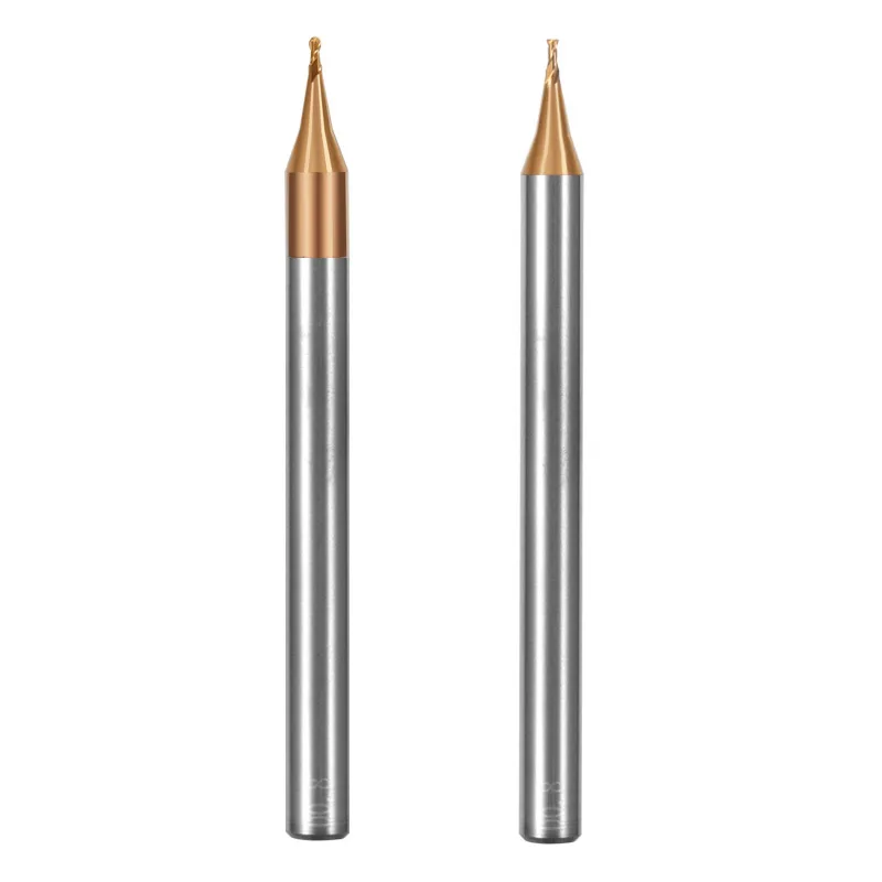 HRC60 микро концевые фрезы Алюминий ЧПУ карбид вольфрама Концевая фреза с 2