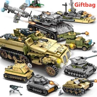 1061pcs military iron empire tank model building blocks sets weapon war chariot army soldiers figures educational creative toys