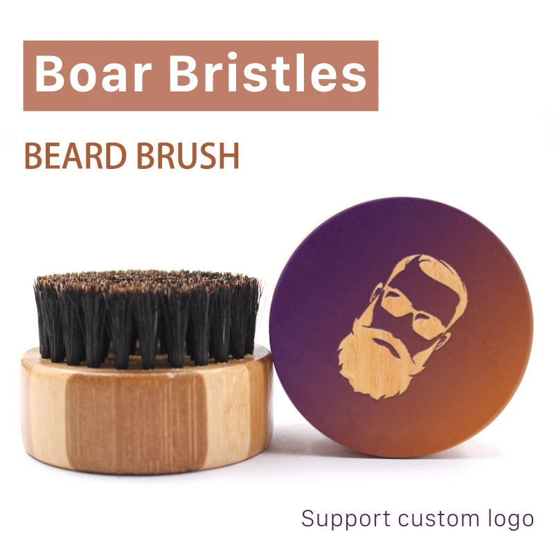 

Mini Beard Brush Boar Bristles Mustache Natural Wood Comb Handmade Grooming Men Beards Mustache Care G0118