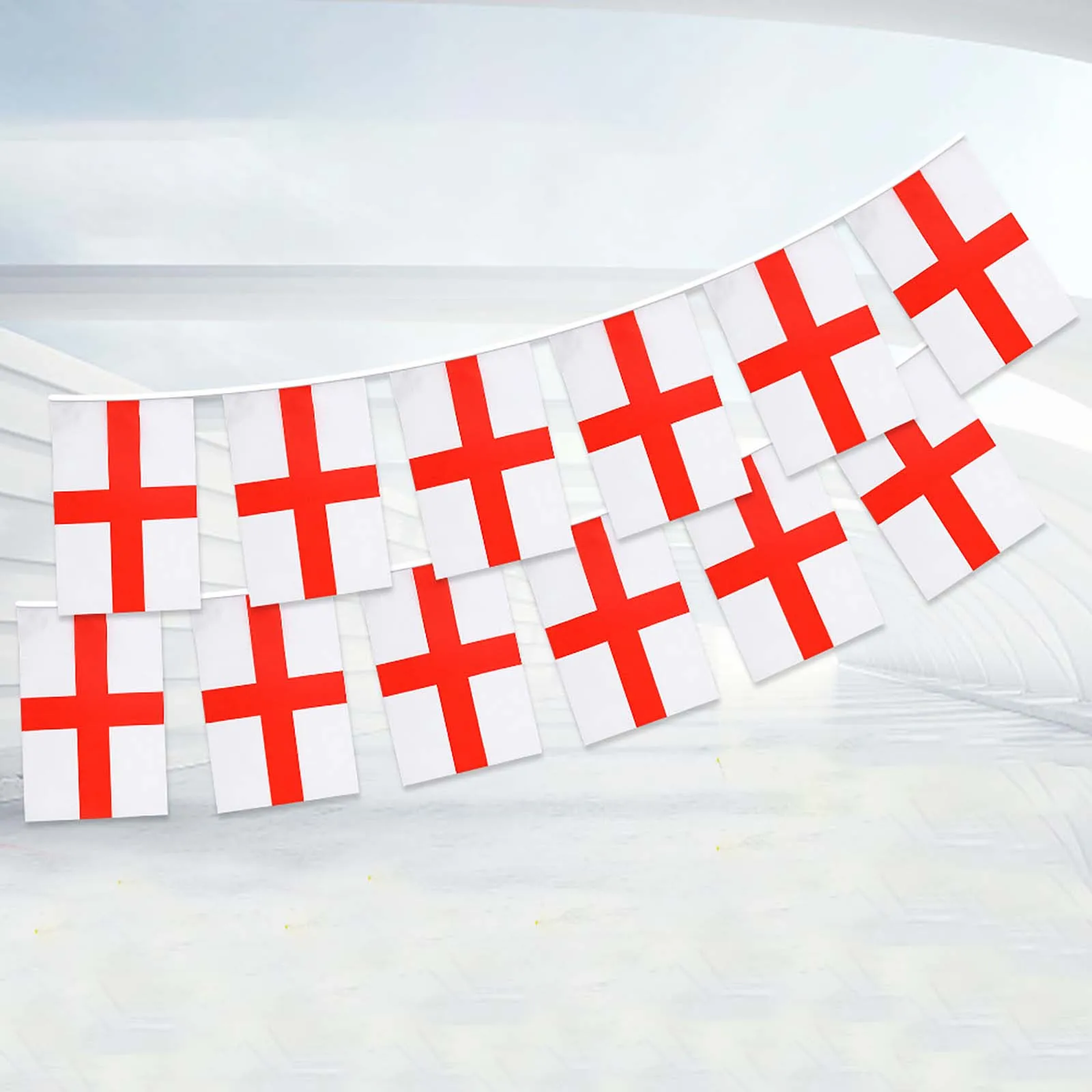 

England European Cup Bunting Flags With 20 Pcs Pennant String Banner Buntings Festival Party Holiday Outdoor Decoration