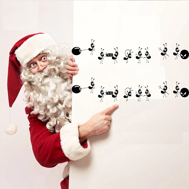 Наклейки с маленькими муравьями из движущегося стекла детские романтические