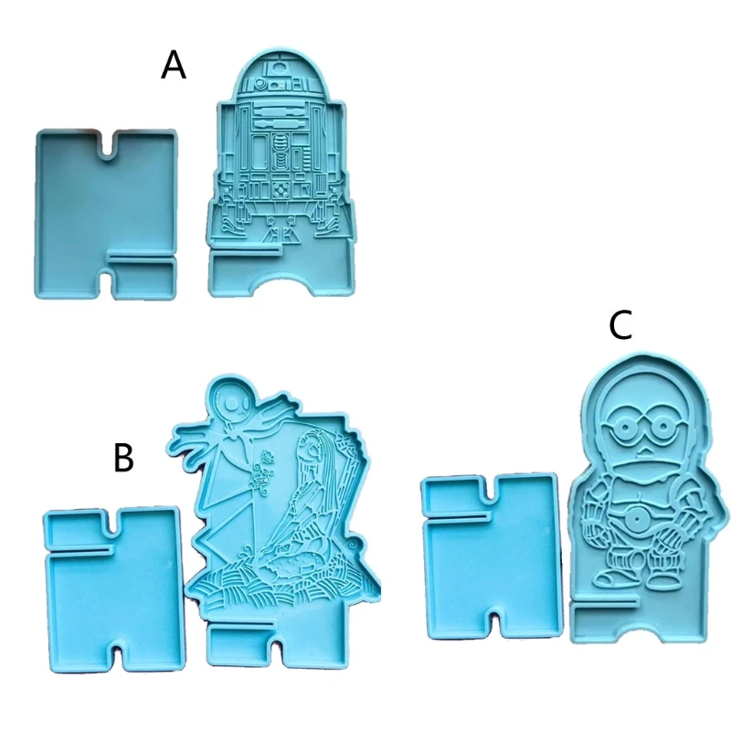 

Handmade Mobile Phone Stand Silicone Resin Mold Phone Holder Epoxy Resin Moulds M7DD