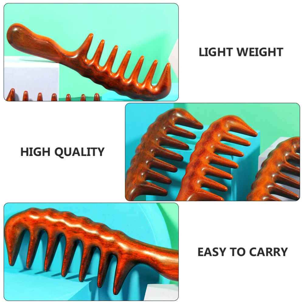 

1Pc Durable Wooden Comb Multi-purpose Comb Home Hairdressing Tool
