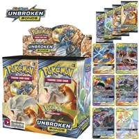 324pcs card pokemon tcg sun moon unbroken bonds trading card game a box of 36 bags collection high quality cards