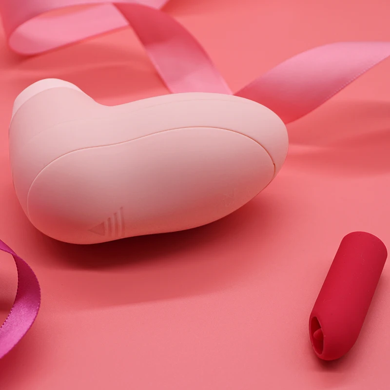 Вибратор секс игрушки для женщин на присосках клитора присоска сосков язык