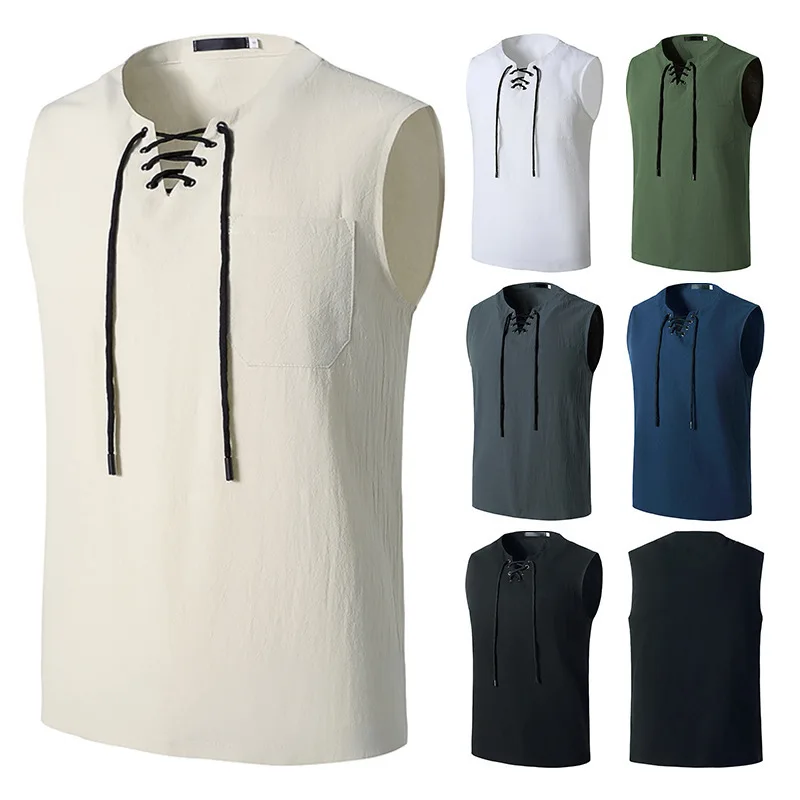 Мужская одежда летний модный пуловер футболка средневековый Ретро Саксон пират