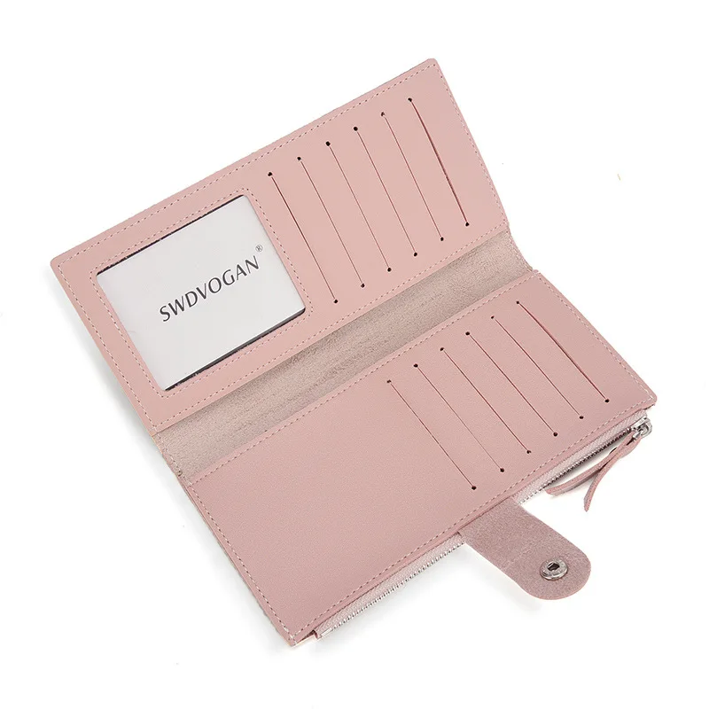 

women's wallet Long leather wallet hasp cartera mujer Hot Sale carteira feminina Ladies Card Bag 2019 Female Teenage Pocket